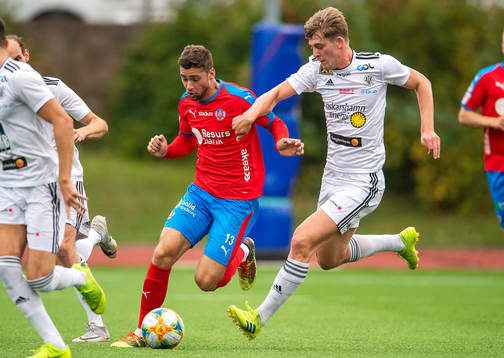 Oskarshamns Edvin Swalling och Helsingborgs Mattias Almeida