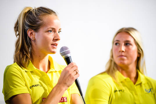 Lovisa Lindh and Fanny Roos of Sweden