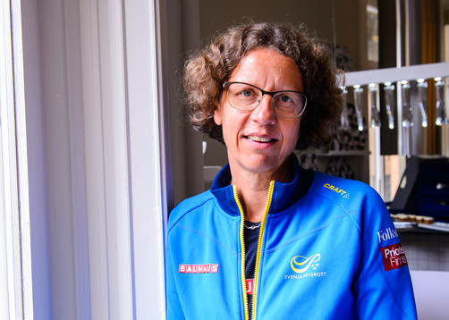 Karin Torneklint, coach of Sweden, poses for a portrait