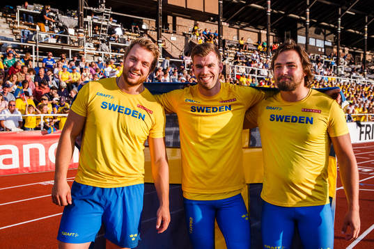 Oscar Vestlund, Mattias Lindberg and Ragnar Carlsson of
