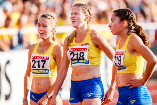 Amélie Svensson, Linn Söderholm and Emilia Lillemo of