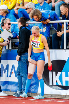 Karin Torneklint, coach of Sweden and Tilde Johansson of