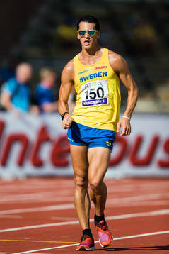 Perseus Karlström of Sweden in the men's 10000m race