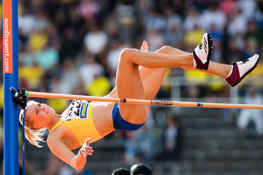 Bianca Salming of Sweden in the women's high jump