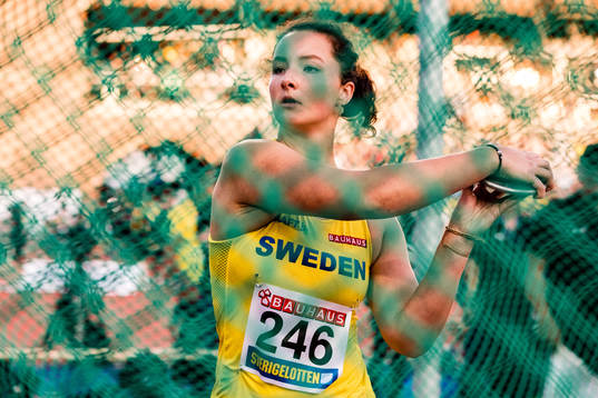 Caisa-Marie Lindfors of sweden in the women's discus throw