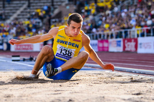Jesper Hellström of Sweden competes
