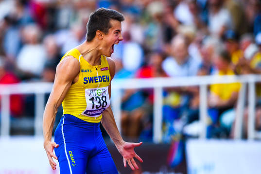 Jesper Hellström of Sweden competes