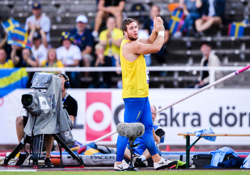 Wictor Petersson of Sweden celebrates