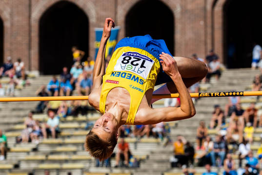 Simon Wiklund of Sweden men's high jump