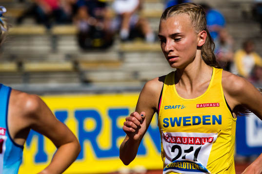 Sara Christiansson of Sweden in the women's 5000m
