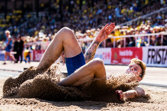 Andreas Carlsson of Sweden men's long jump