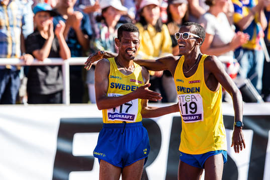 Abraha and Mustafa Mohamed of Sweden