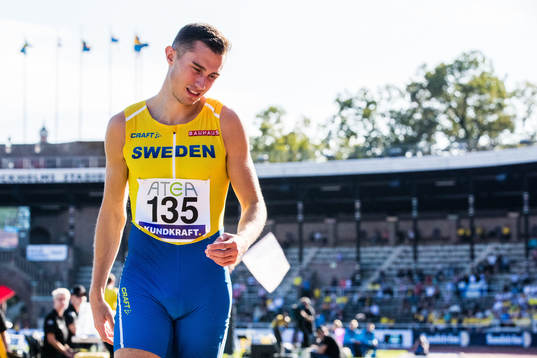 Thobias Montler of Sweden looks dejected
