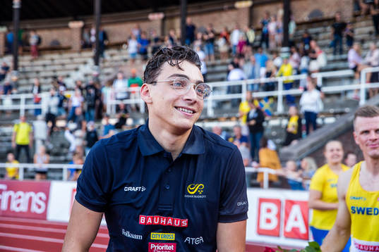 Karin Torneklint, coach of Sweden and Armand Duplantis