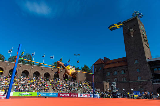 Fabian Delryd of Sweden in the men's high jump