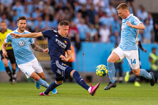 Djurgårdens Fredrik Ulvestad och Malmö FFs Anders