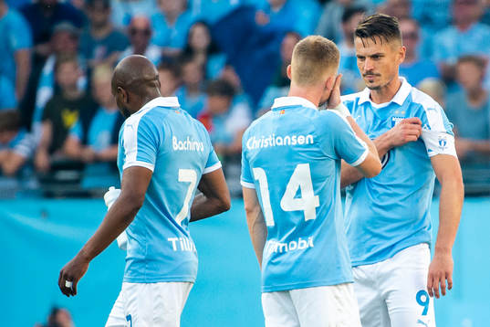 Malmö FFs Anders Christiansen och Markus Rosenberg