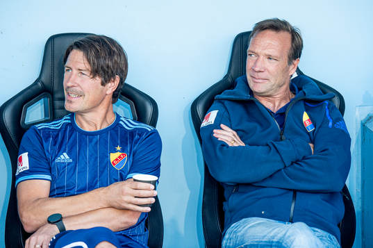 Djurgårdens tränare tränare Thomas Lagerlöf och Kim