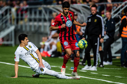 s Tarik Elyounoussi och  Östersunds Rewan Amin