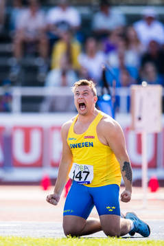 Sebastian Törngren of Sweden celebrates