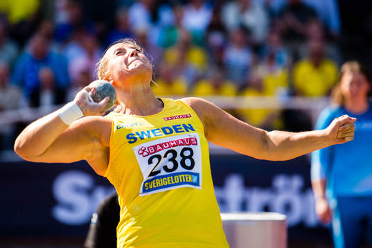Fanny Roos of Sweden women's shot put