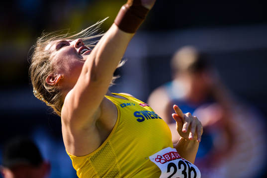 Sara Lennman of Sweden women's shot put
