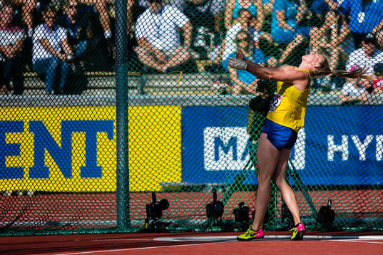 Ida Storm of Sweden women's hammer throw