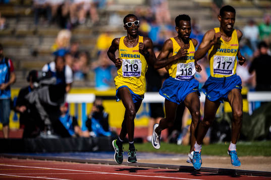 Mustafa Mohamed, Robel Fshia and Abraha of Sweden men's