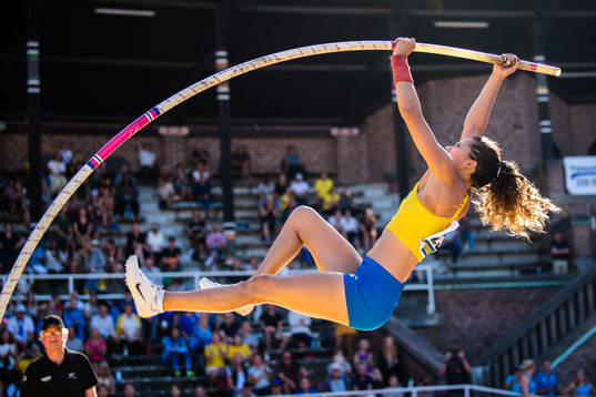 Angelica Bengtsson of Sweden women's pole vault