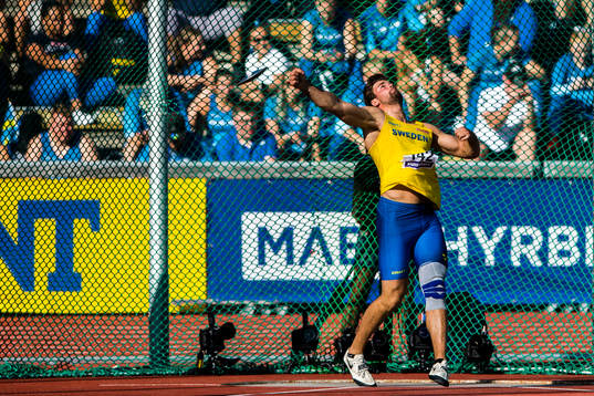 Simon Pettersson of Sweden men's discus throw