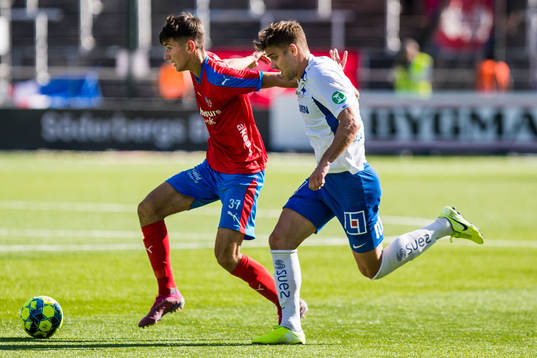 Helsingborgs Armin Gigovic och IFK Norrköpings Christoffer