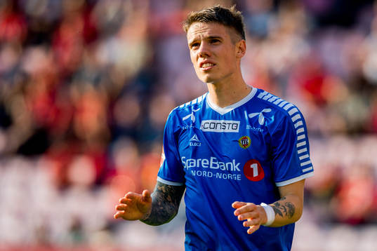 Robert Taylor of Tromsø  looks dejected