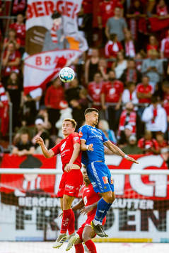 Amer Ordagic of Brann and Fitim Azemi of Tromsø