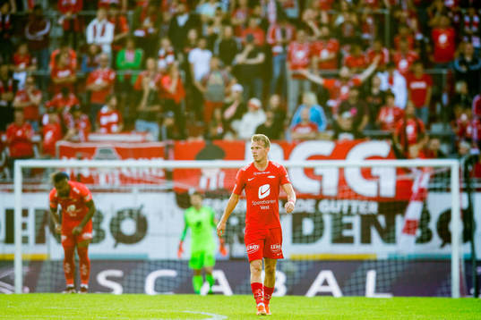 Petter Dahle Strand of Brann looks dejected