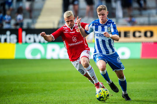 Kalmars Jesper Manns och IFK Göteborgs Victor Wernersson