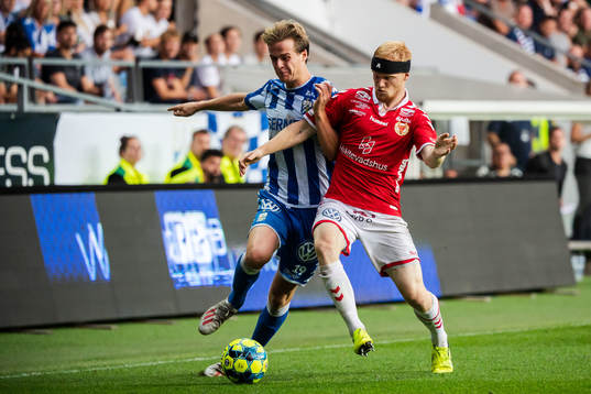 IFK Göteborgs August Erlingmark och Kalmars Nils Fröling