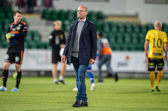Sundsvalls tränare Joel Cedergren deppar