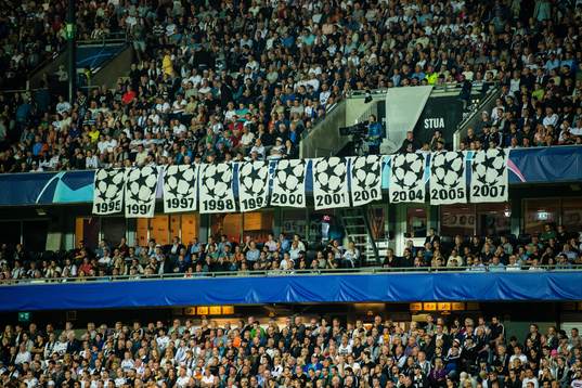 Spectators in the stands