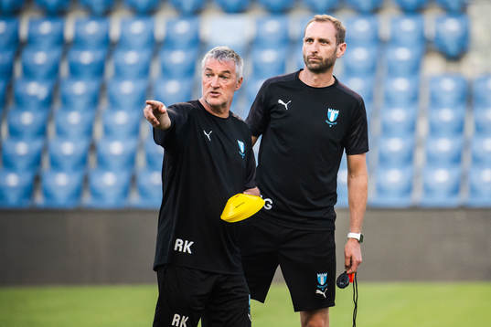 Rob Kelly, assistant coach and Andreas Georgson of Malmö FF