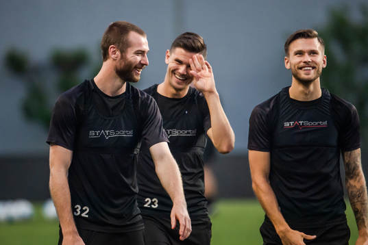 Jo Inge Berget, Marcus Antonsson and Arnor Traustason of