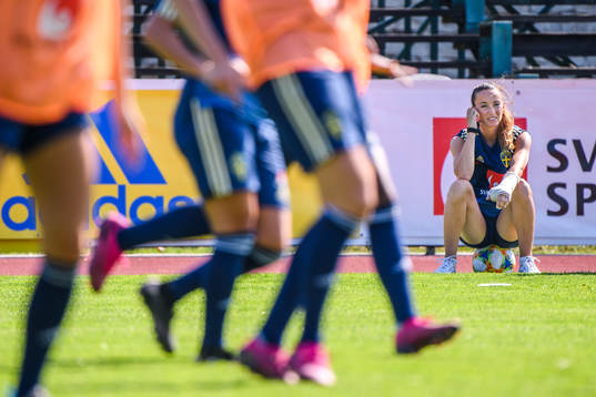 Kosovare Asllani of the Swedish national women football team