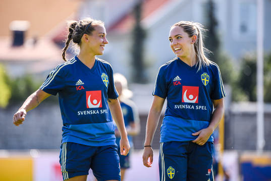Julia Zigiotti Olme and Elin Rubensson of the Swedish