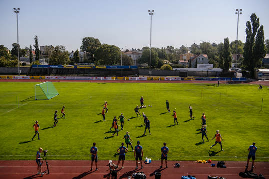 Players of the Swedish national women football team
