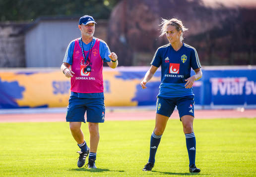 Peter Gerhardsson, Head coach and Emma Kullberg of the