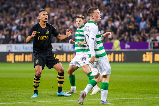 Nabil Bahoui of AIK looks dejected