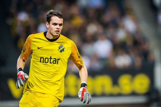 Goalkeeper Oscar Linnér of AIK