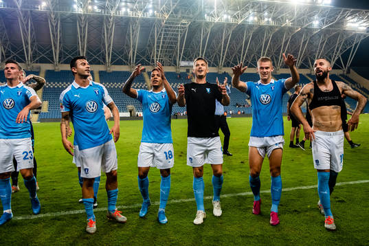 Players of Malmö FF celebrates