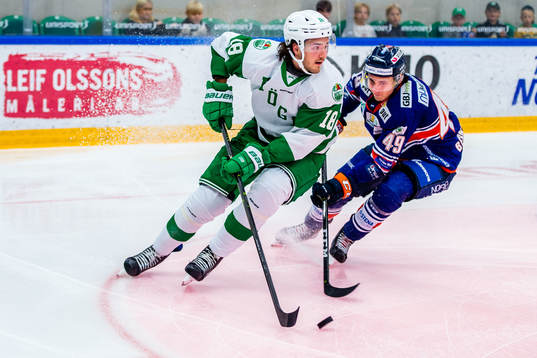 Rögles Dennis Everberg och Växjös David Bernhardt