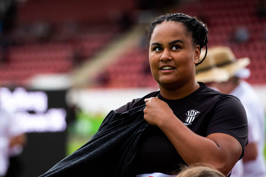 Vanessa Kamga, Upsala IF deltar i diskuskvalet