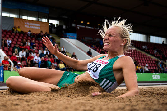 Jonna Lindéen, Kalmar SK deltar i längdhoppskvalet